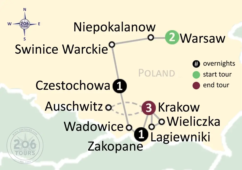 pilgrimage map