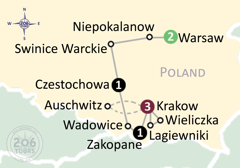 pilgrimage map