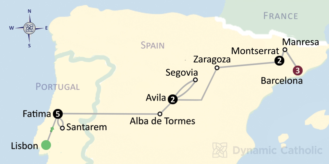 pilgrimage map