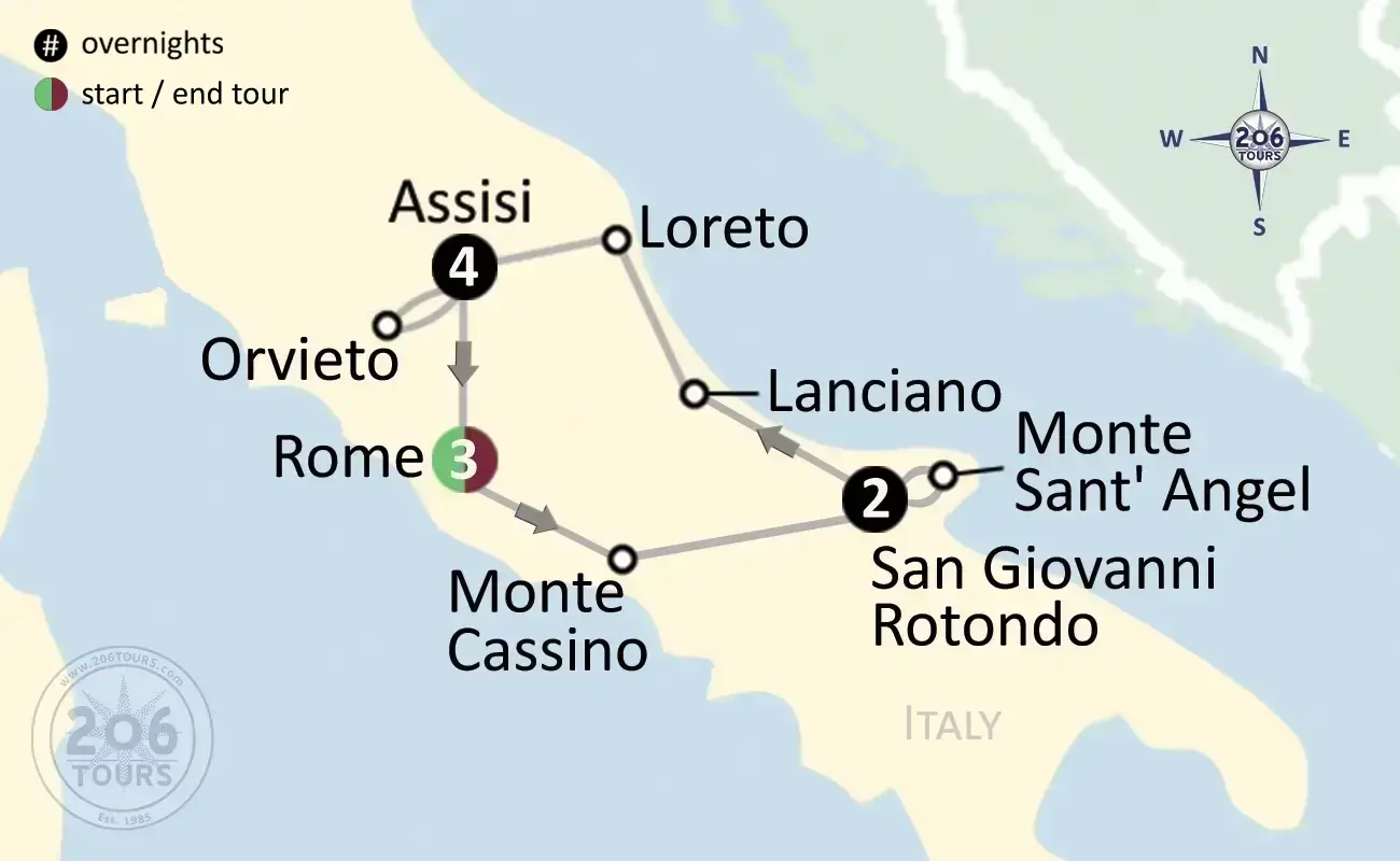 pilgrimage map