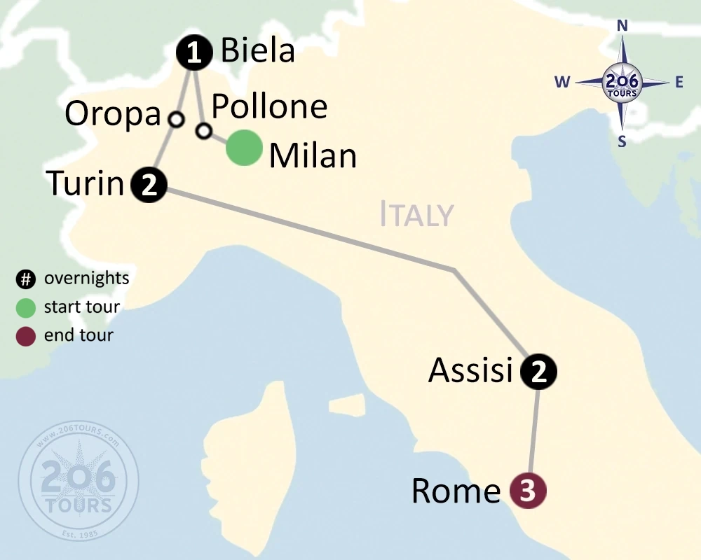 pilgrimage map