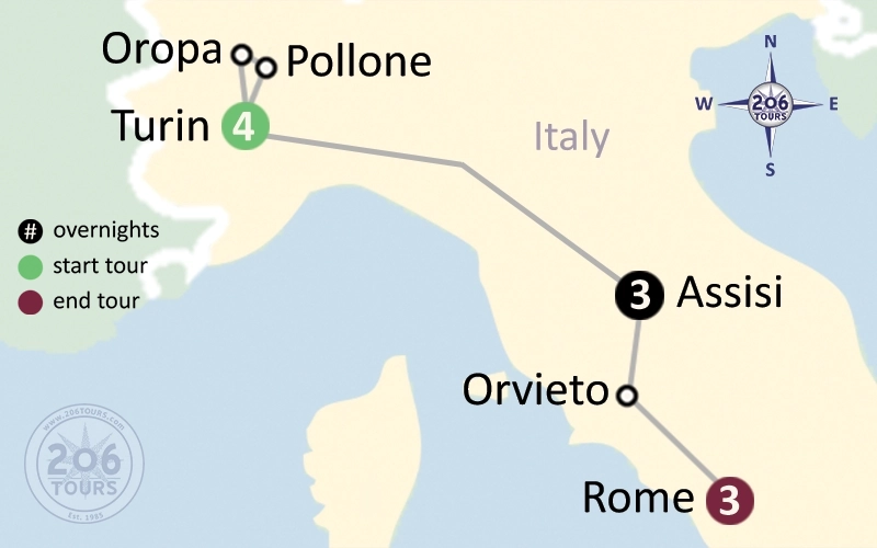 pilgrimage map