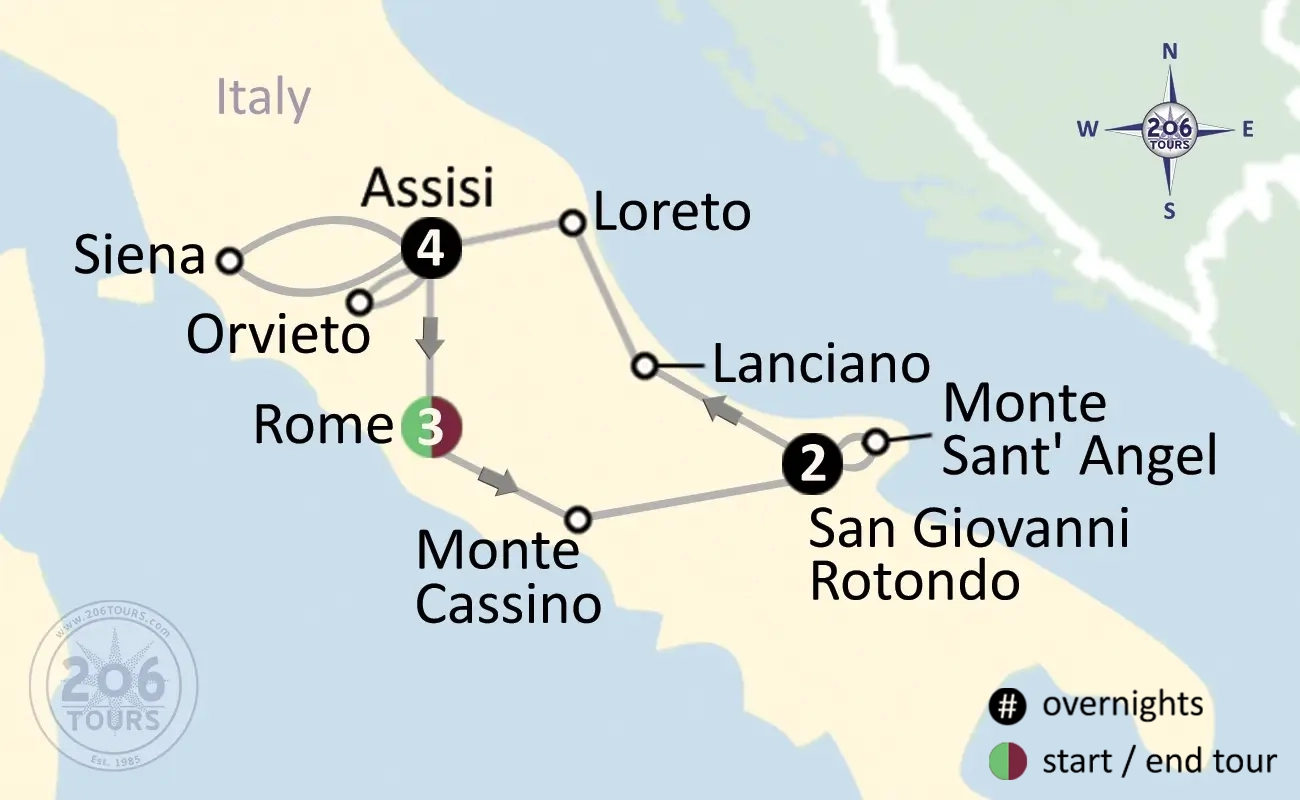 pilgrimage map