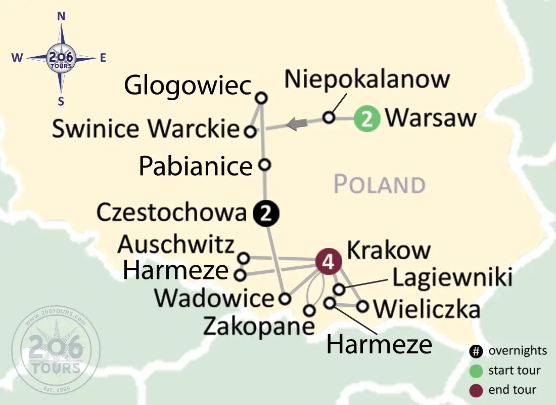 pilgrimage map