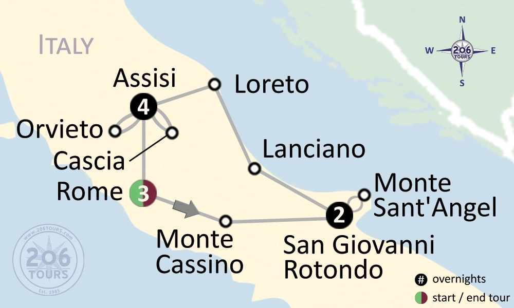 pilgrimage map