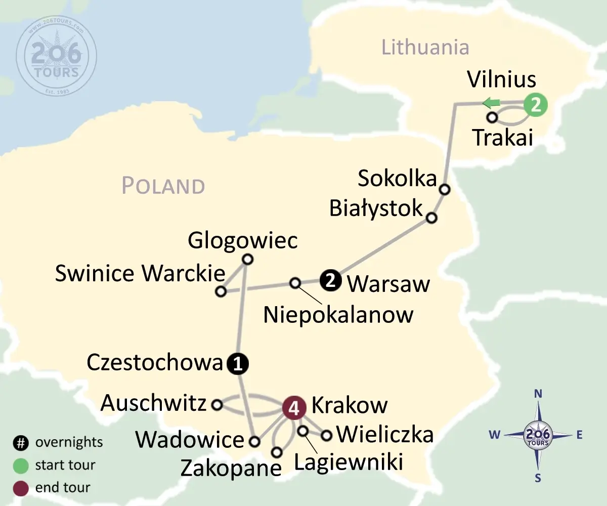 pilgrimage map