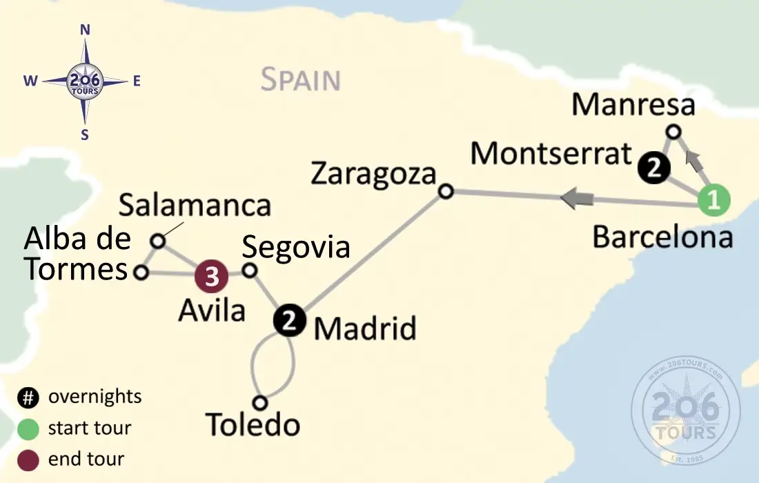 pilgrimage map