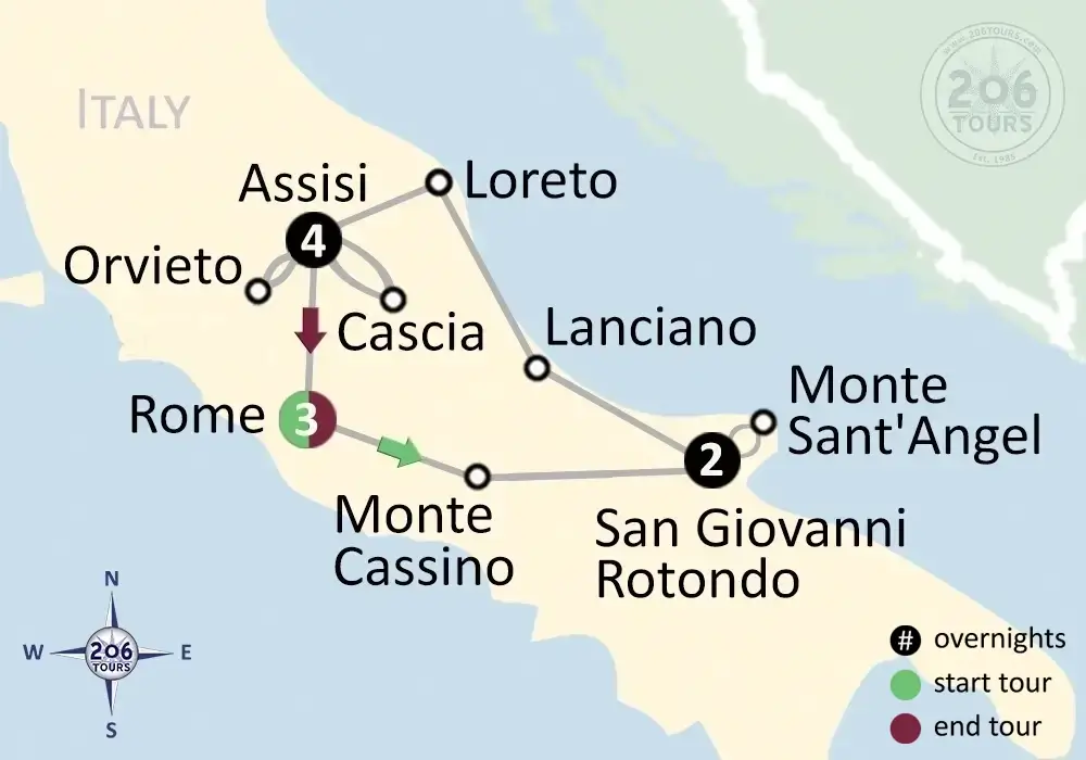 pilgrimage map
