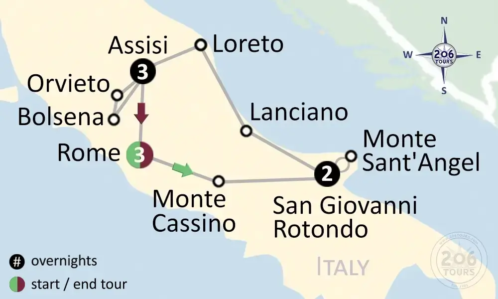 pilgrimage map