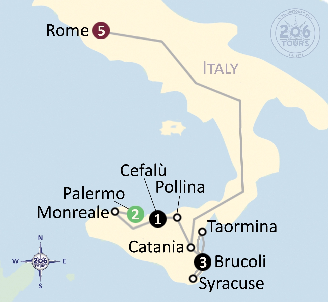 pilgrimage map