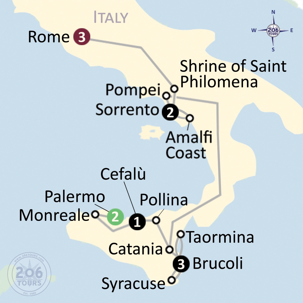 pilgrimage map