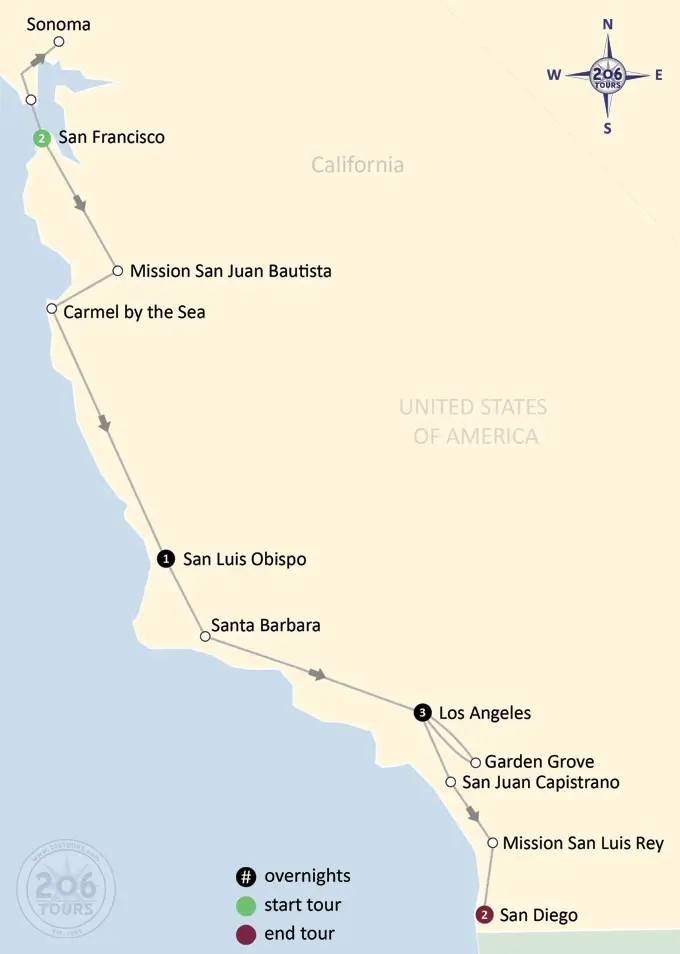 pilgrimage map