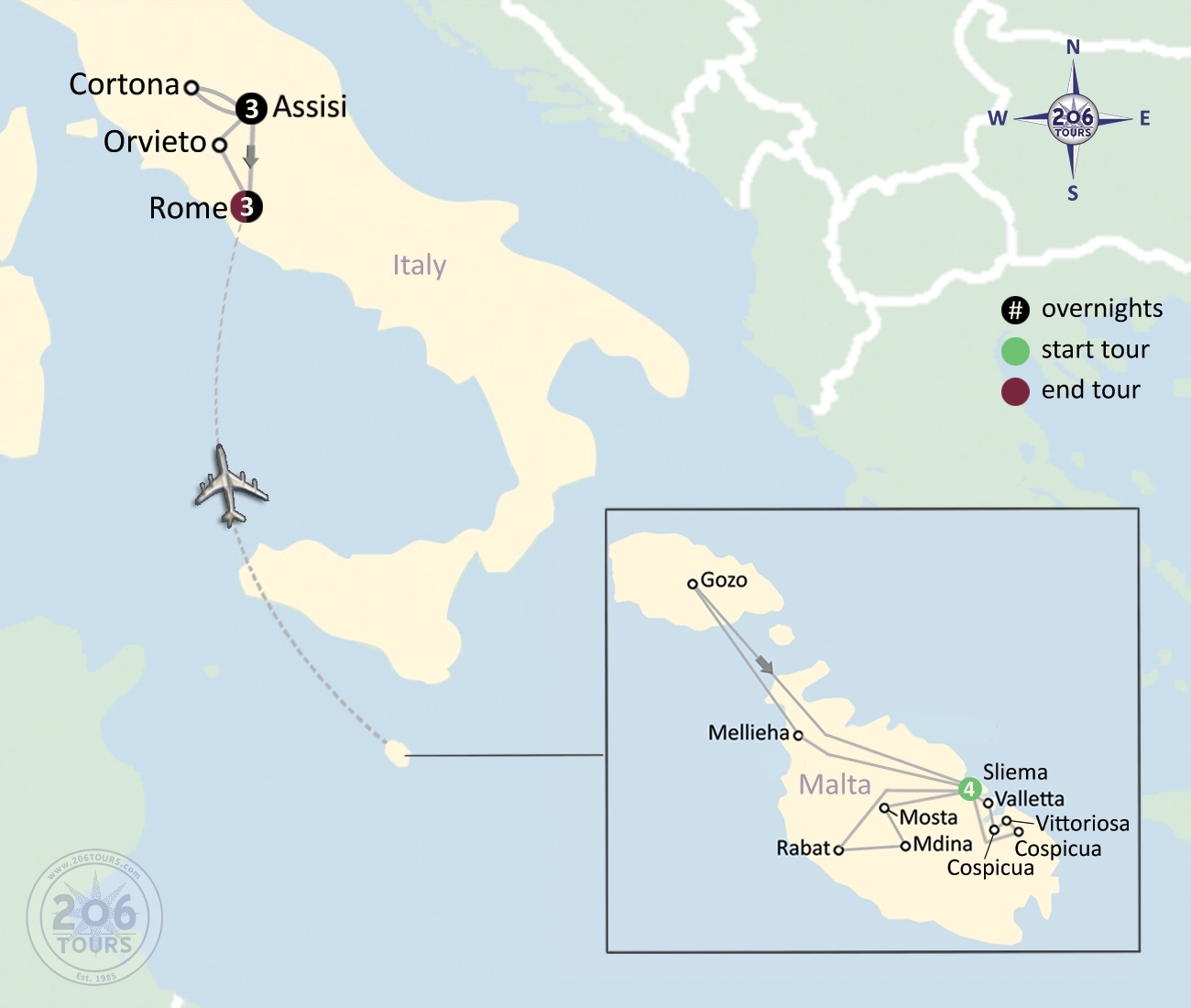 pilgrimage map