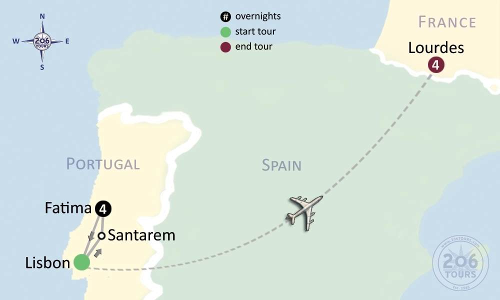 pilgrimage map