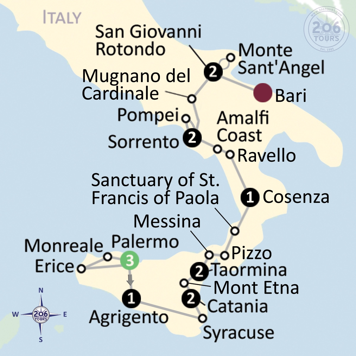 pilgrimage map