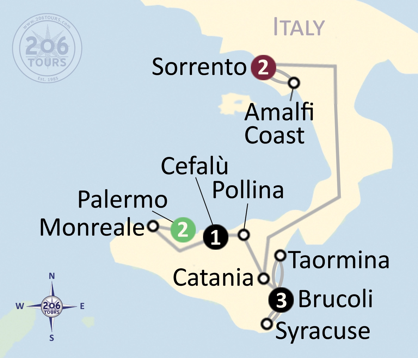 pilgrimage map