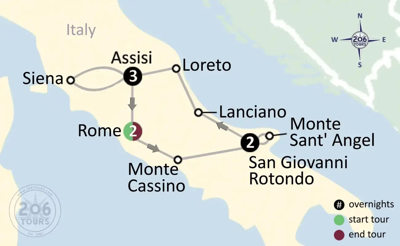 pilgrimage map
