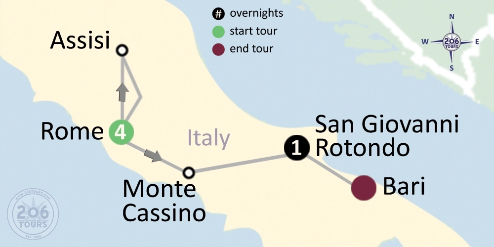 pilgrimage map