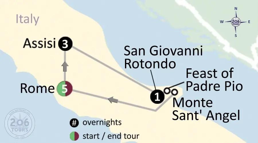 pilgrimage map