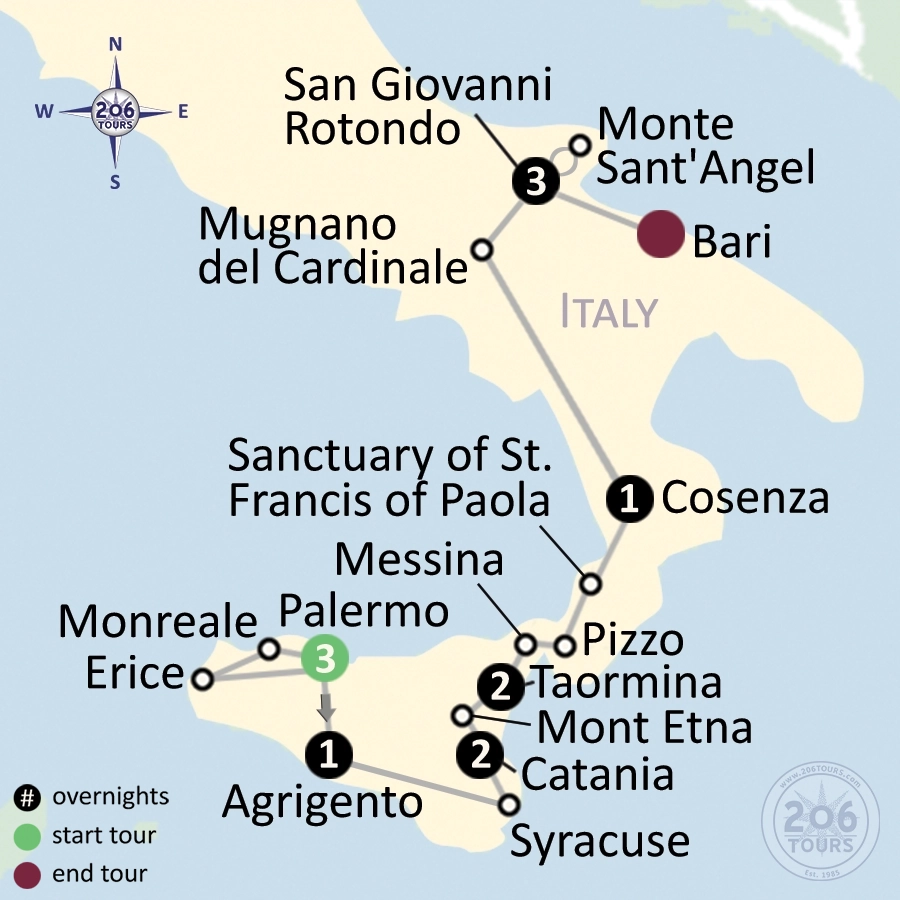 pilgrimage map