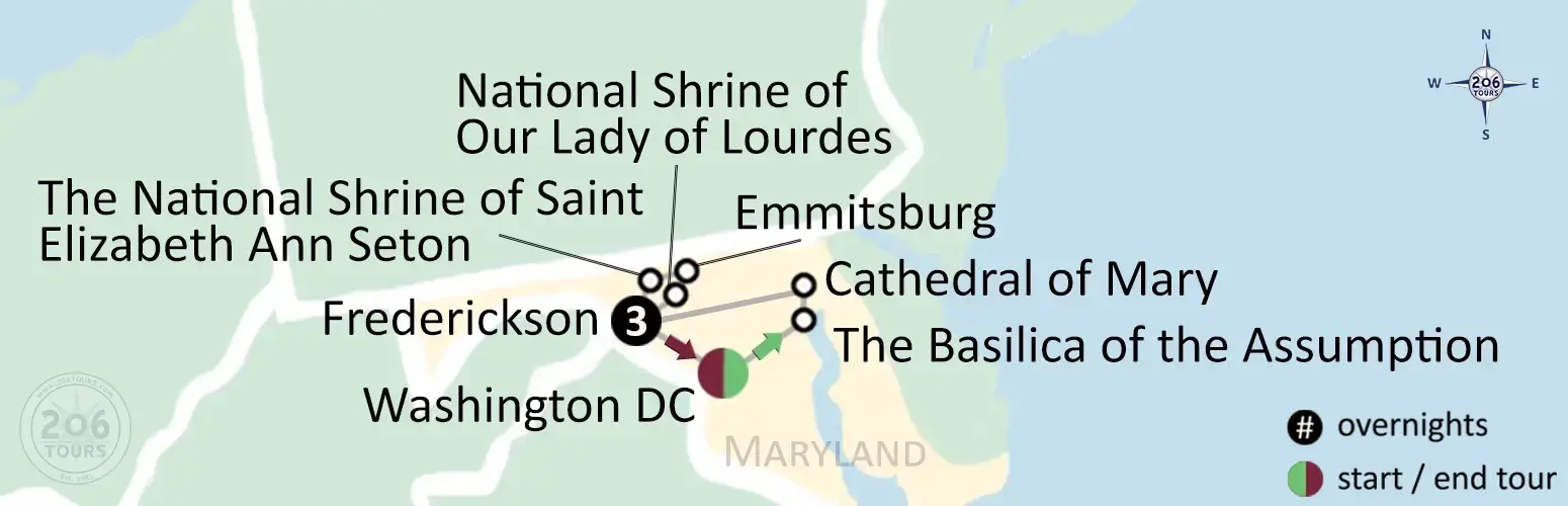 pilgrimage map