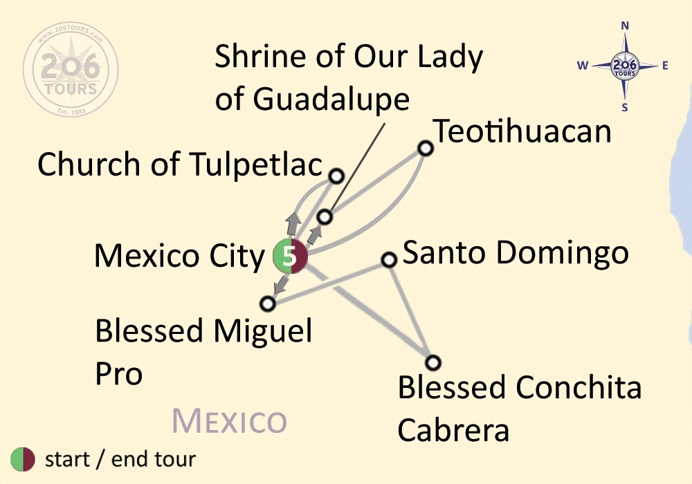 pilgrimage map