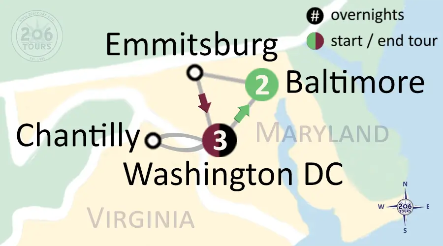 pilgrimage map