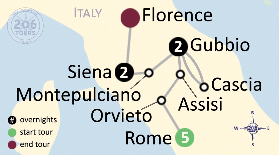 pilgrimage map