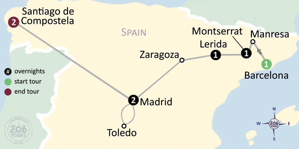 pilgrimage map
