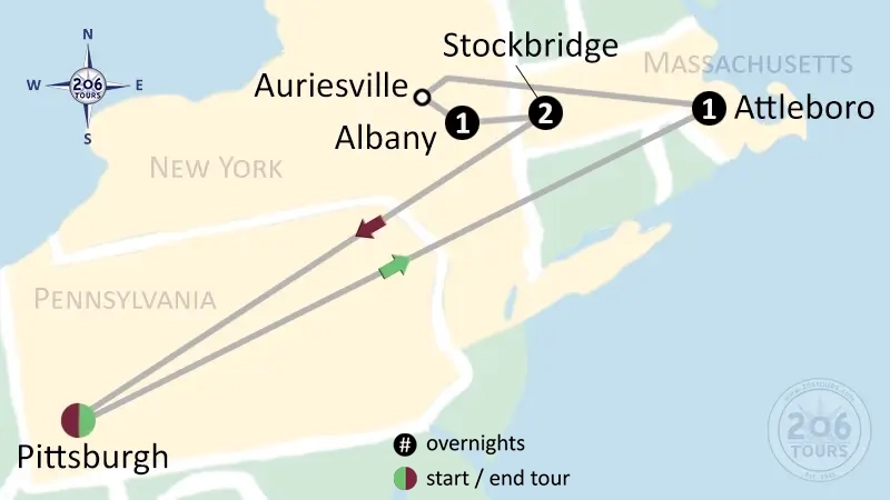 pilgrimage map