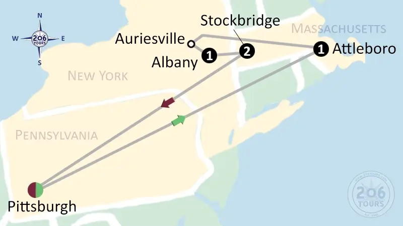 pilgrimage map