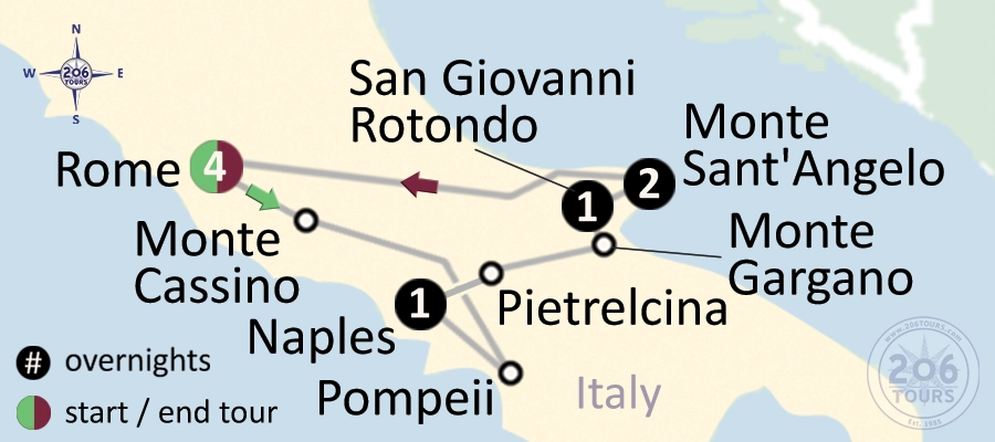 pilgrimage map