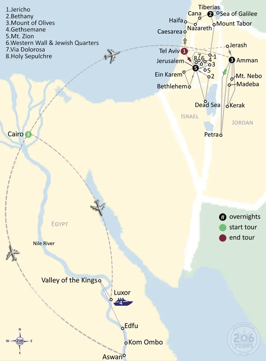 pilgrimage map