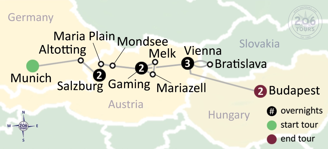 pilgrimage map