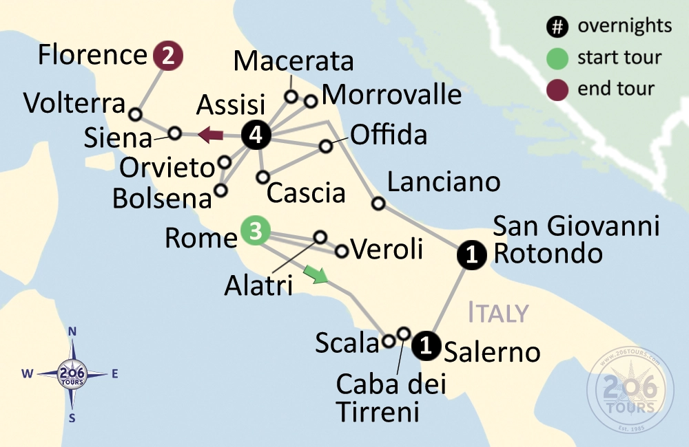 pilgrimage map