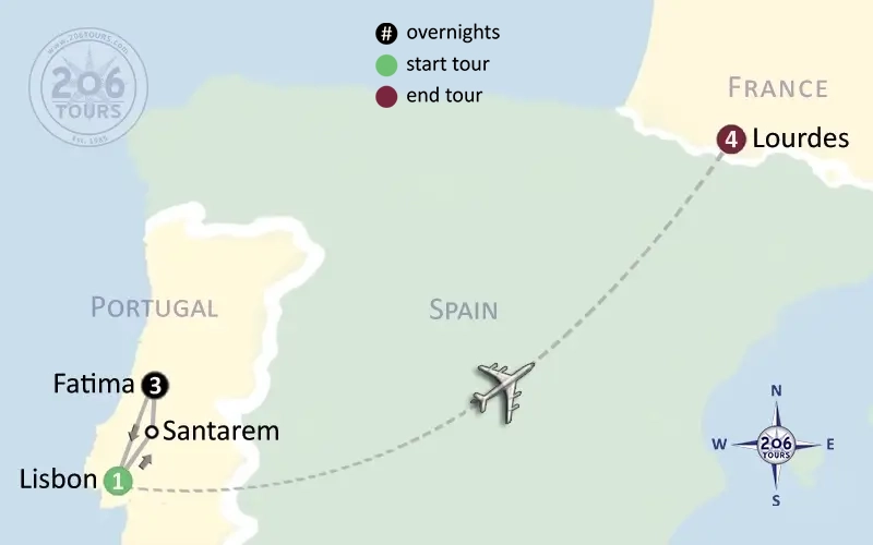 pilgrimage map