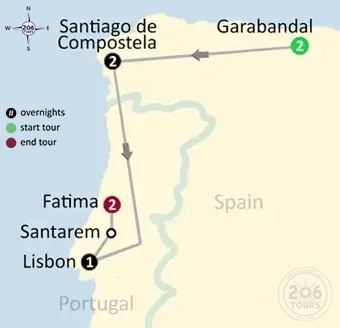 pilgrimage map