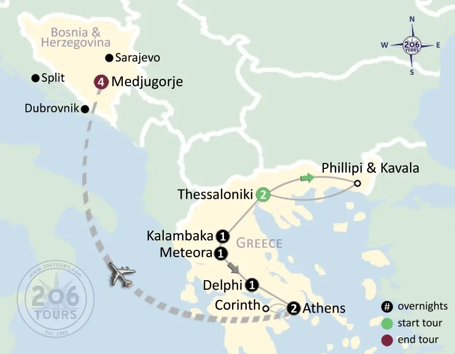 pilgrimage map