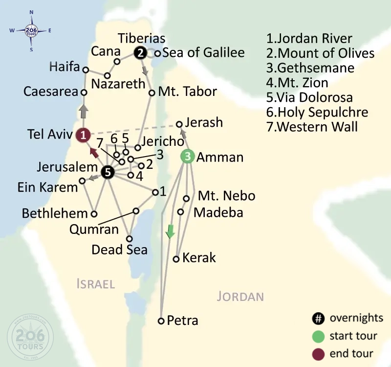 pilgrimage map