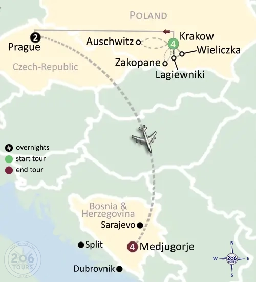pilgrimage map