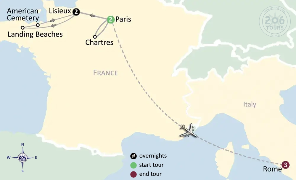 pilgrimage map