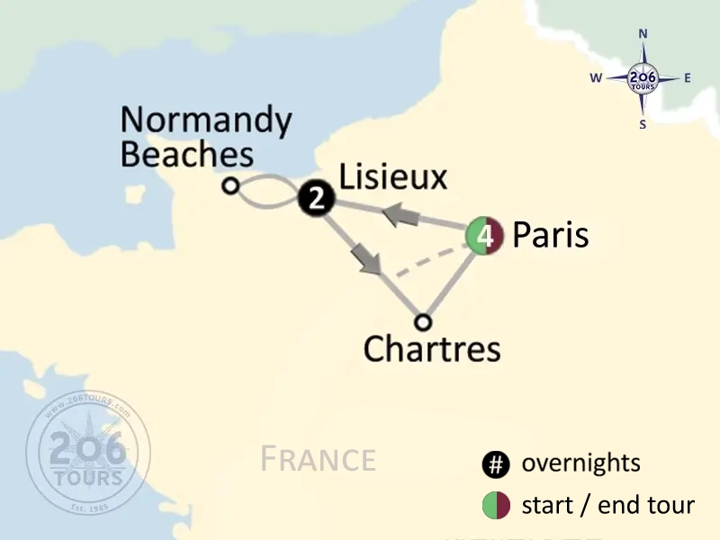 pilgrimage map
