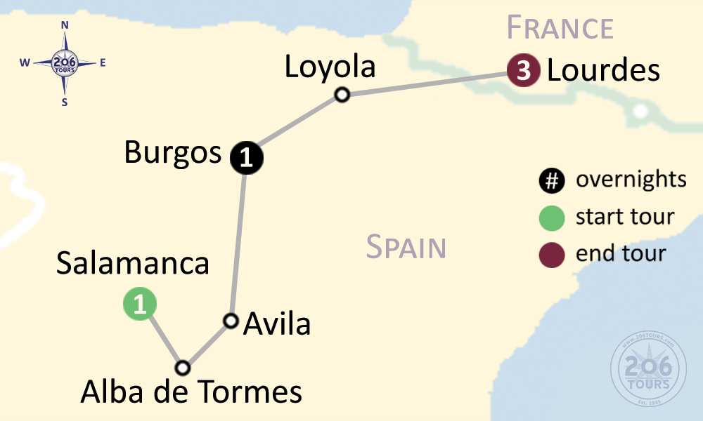 pilgrimage map