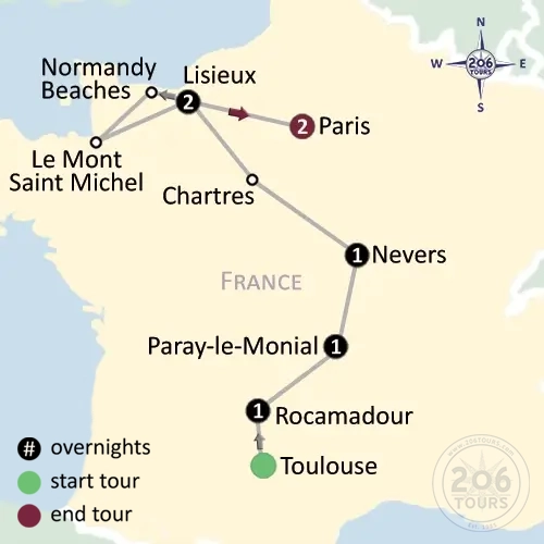 pilgrimage map