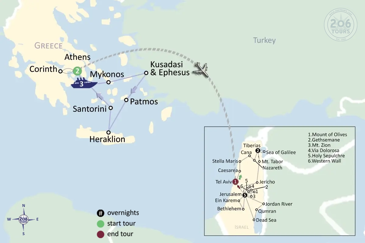 pilgrimage map