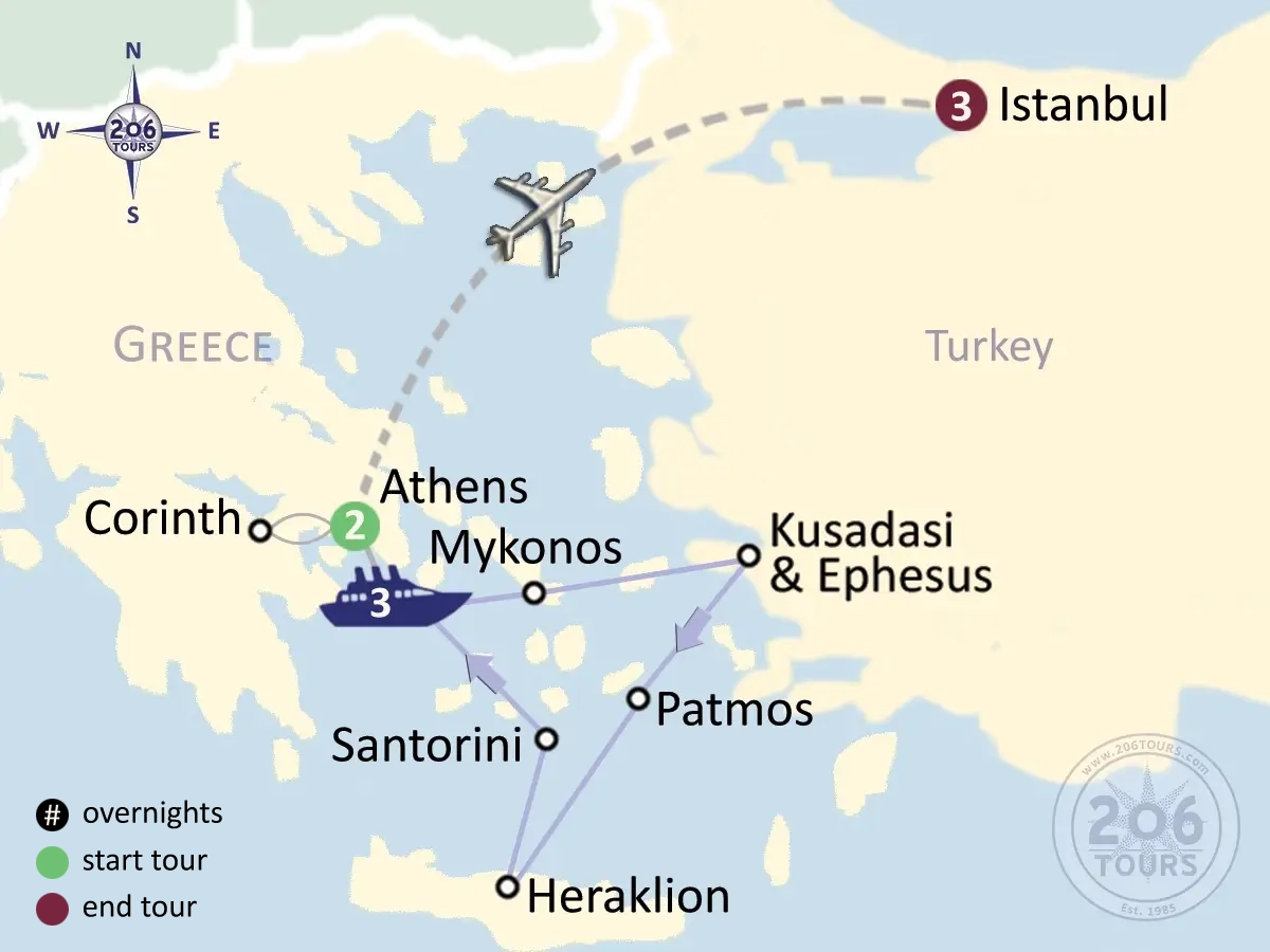 pilgrimage map