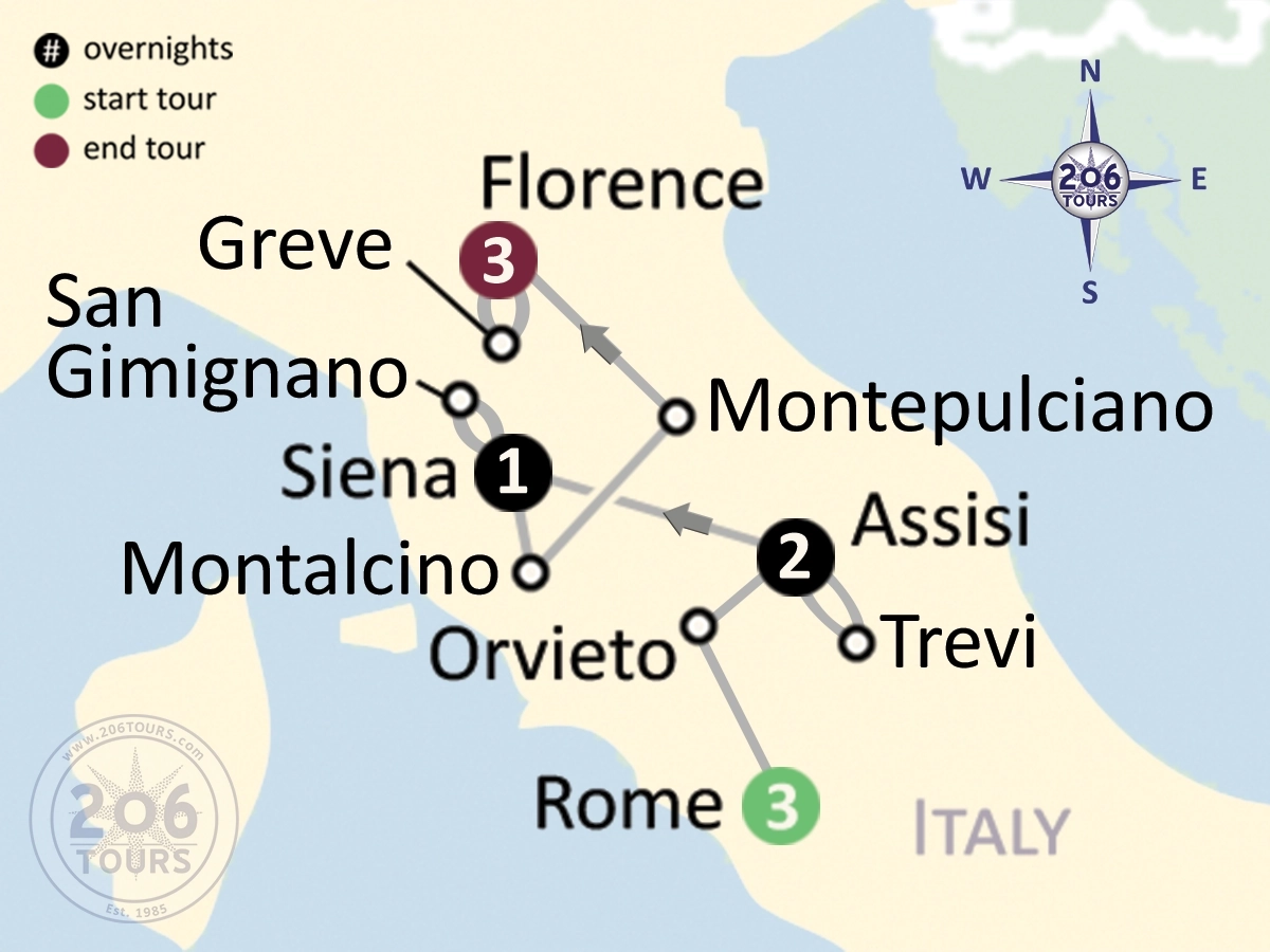 pilgrimage map