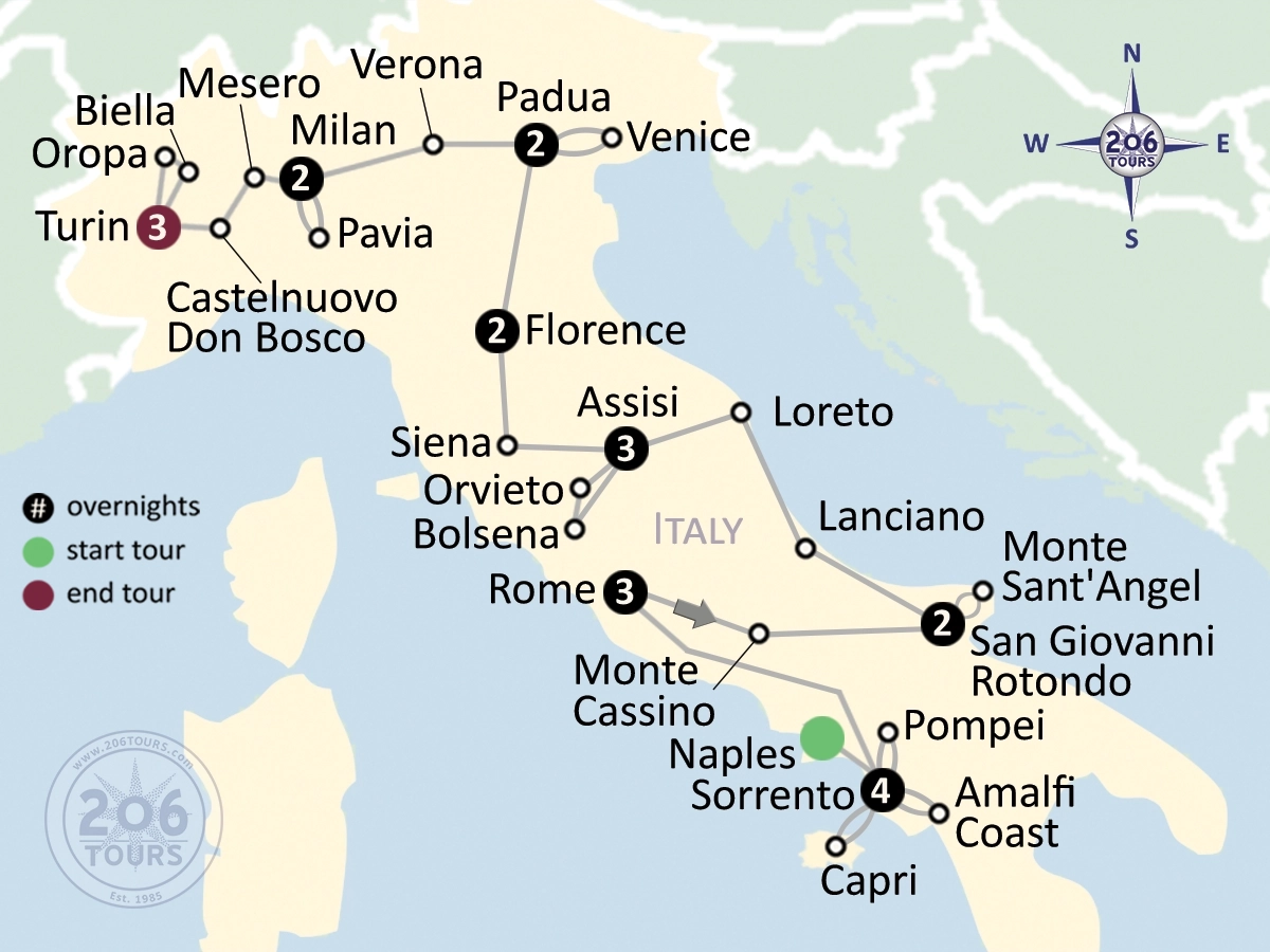 pilgrimage map