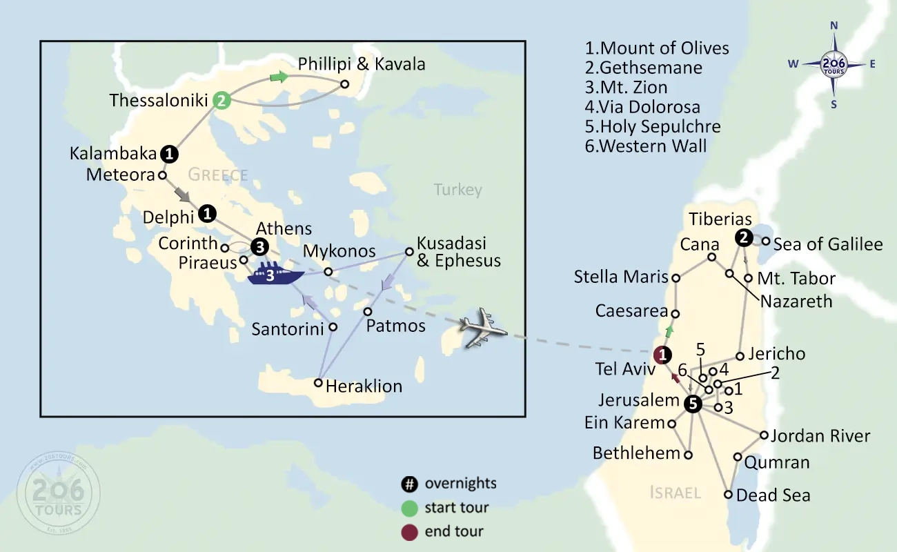 pilgrimage map