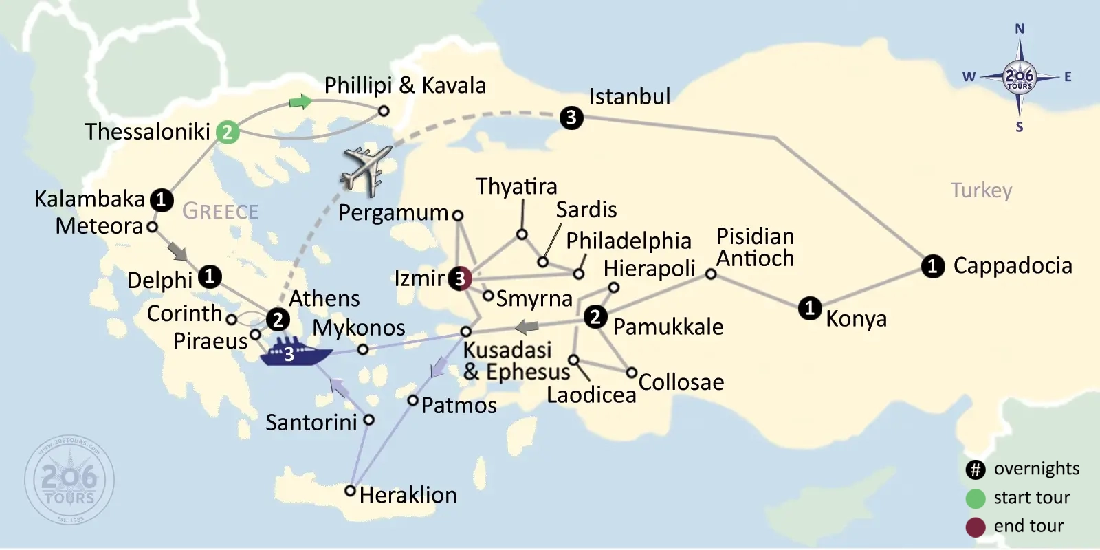 pilgrimage map